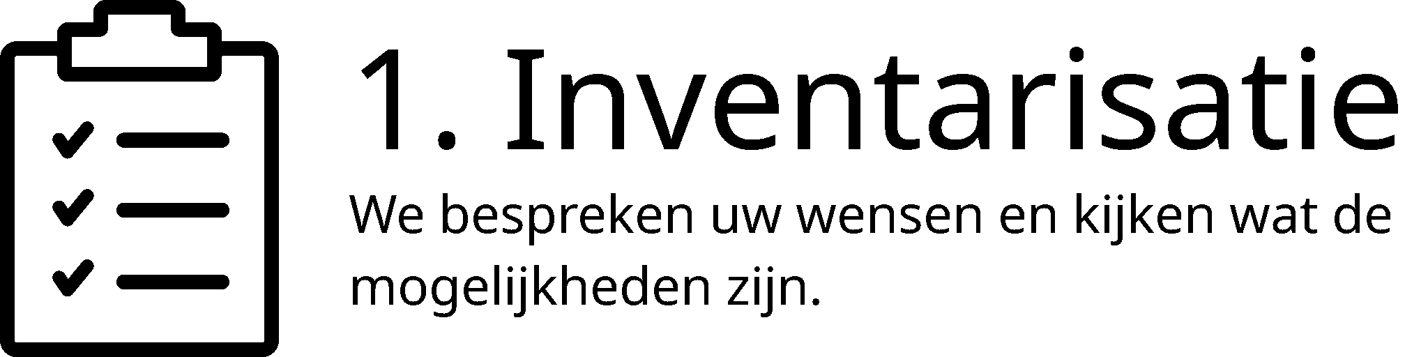 1. Inventarisatie